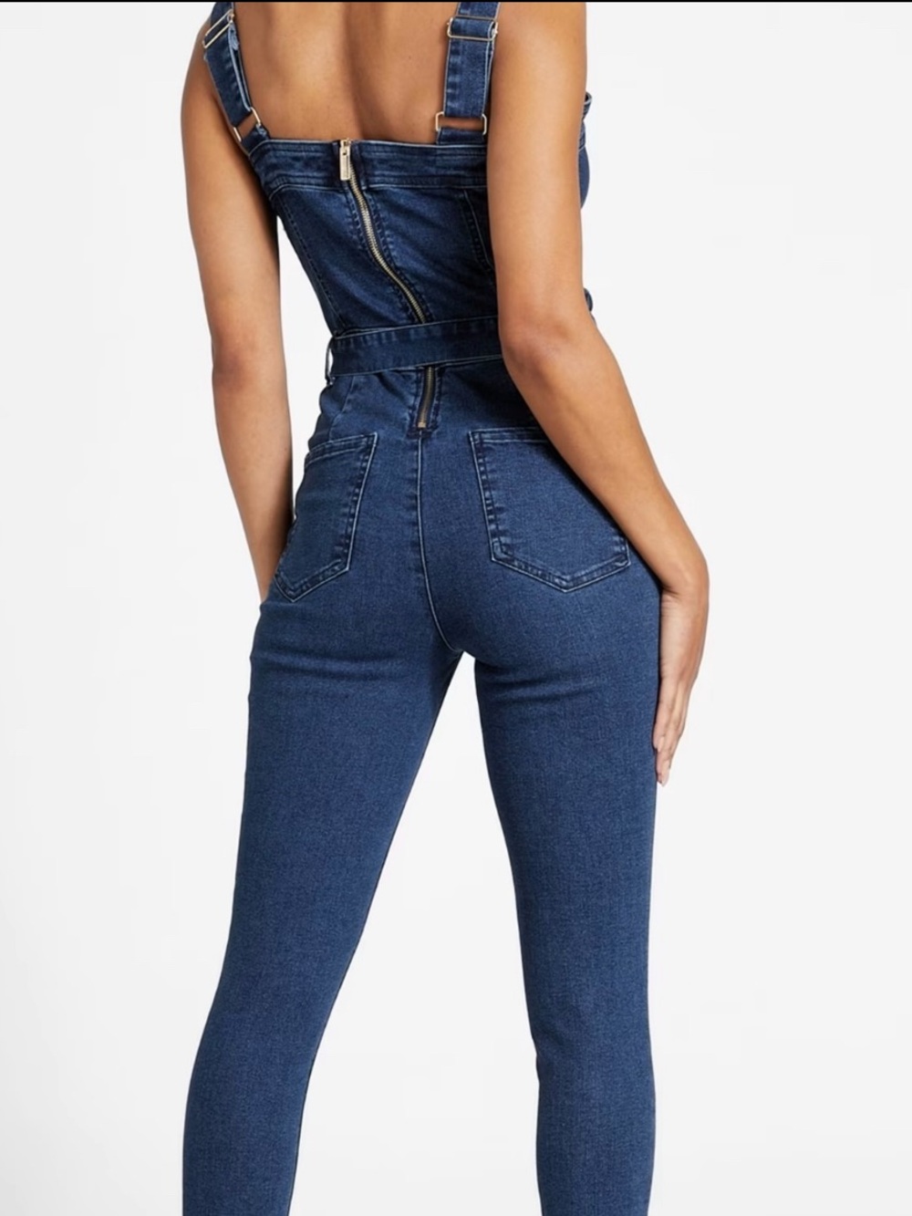 Guess denim jumpsuit/overalls - Picture 2 of 11